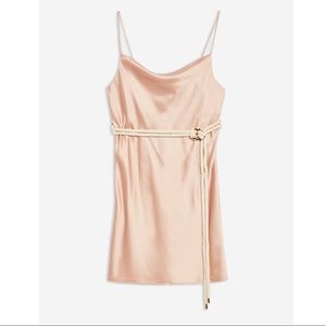 Topshop rope belt mini slip dress size 4